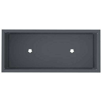 Hævet haveplante Antracit 60 x 26 x 45 cm Stål