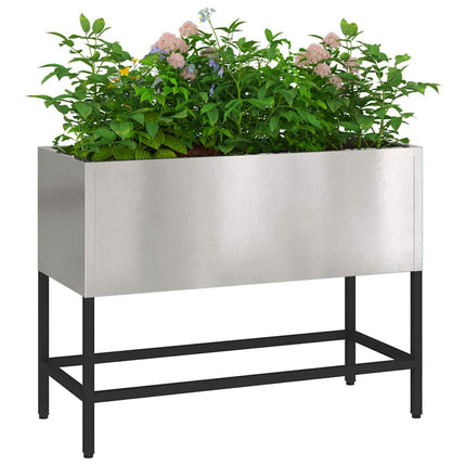 Hævet haveplante Sølv 60 x 26 x 45 cm Rustfrit stål