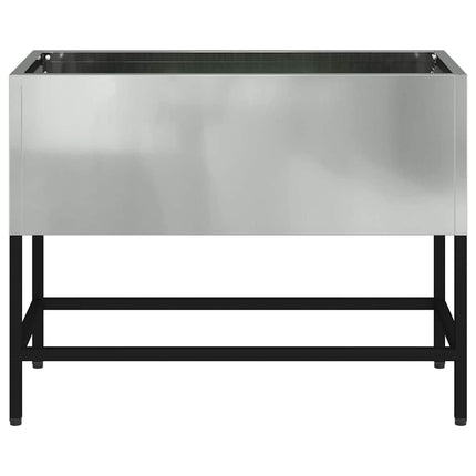 Hævet haveplante Sølv 60 x 26 x 45 cm Galvaniseret stål