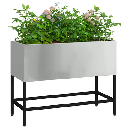Hævet haveplante Sølv 60 x 26 x 45 cm Galvaniseret stål