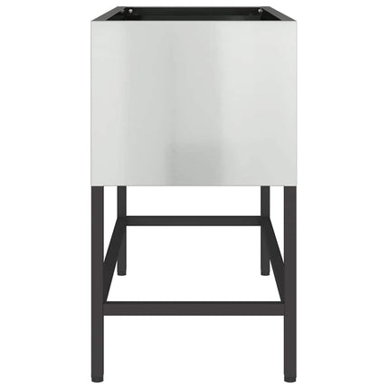Hævet haveplante Sølv 60 x 26 x 45 cm Galvaniseret stål