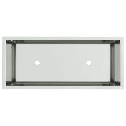 Hævet haveplante Sølv 60 x 26 x 45 cm Galvaniseret stål