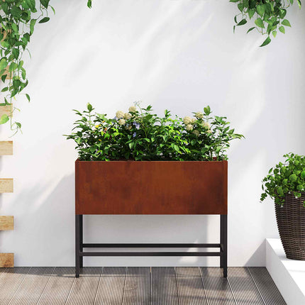 Hævet haveplante Rusten 60 x 26 x 45 cm Cortenstål