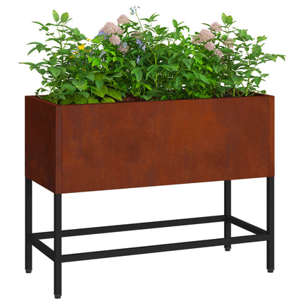 Hævet haveplante Rusten 60 x 26 x 45 cm Cortenstål