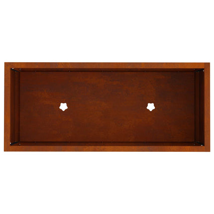 Hævet haveplante Rusten 60 x 26 x 45 cm Cortenstål