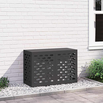 Air Conditioner Cover Sort 90 x 40 x 60 cm Stål