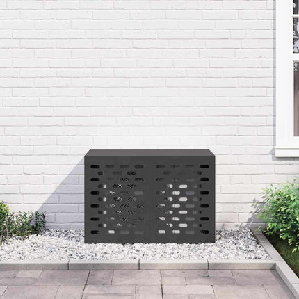 Air Conditioner Cover Sort 90 x 40 x 60 cm Stål