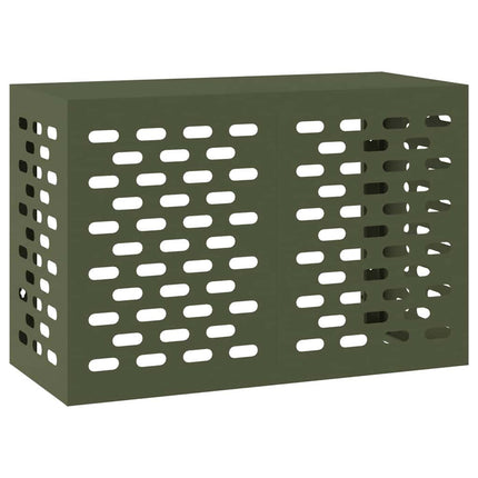 Air Conditioner Cover Olivengrøn 90 x 40 x 60 cm Stål