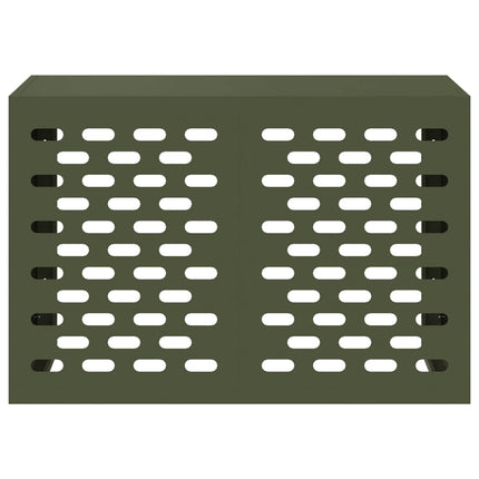 Air Conditioner Cover Olivengrøn 90 x 40 x 60 cm Stål