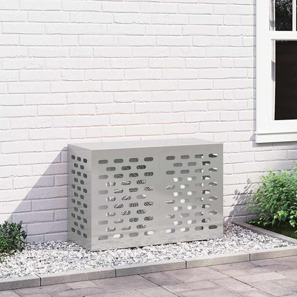 Air Conditioner Cover Sølv 90 x 40 x 60 cm Rustfrit stål