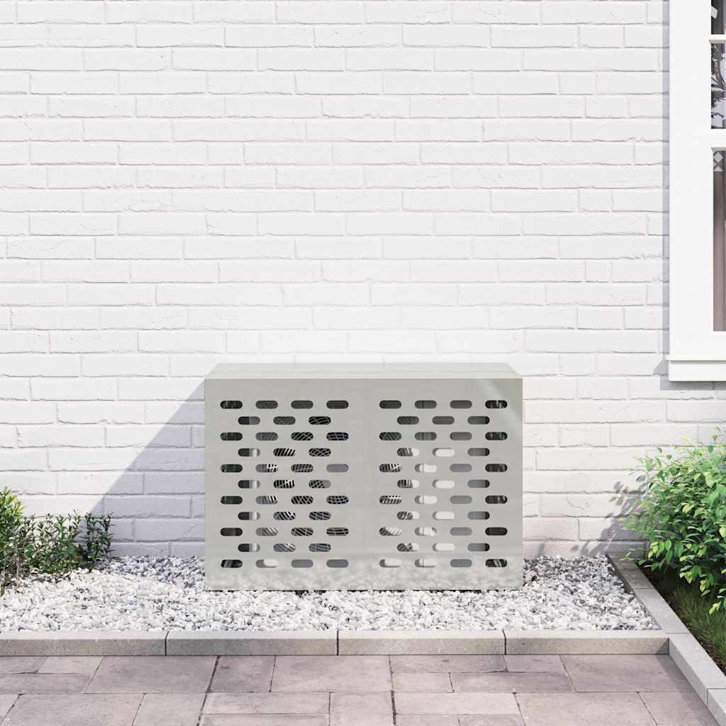 Air Conditioner Cover Sølv 90 x 40 x 60 cm Galvaniseret stål