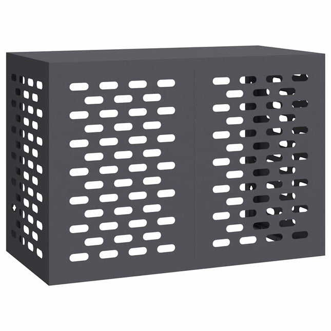 Air Conditioner Cover Antracit 100 x 50 x 70 cm Stål