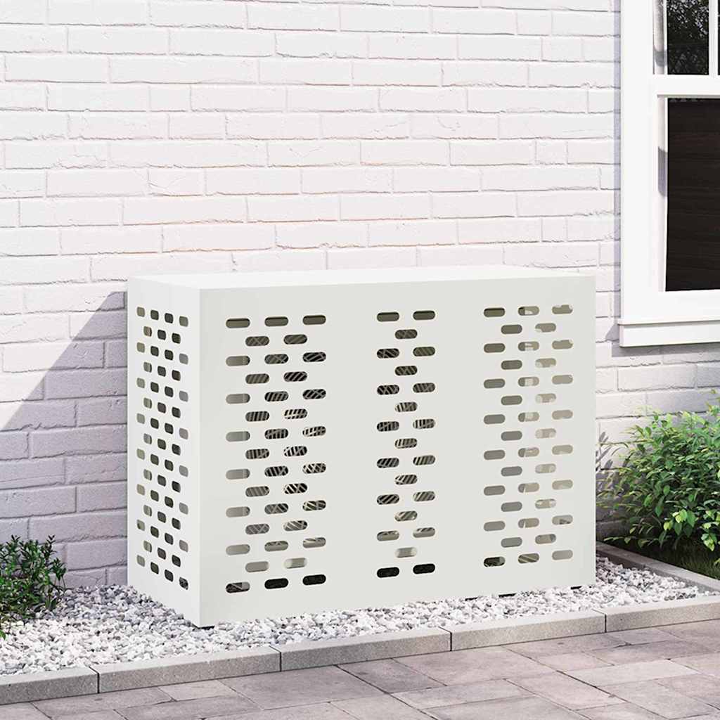 Air Conditioner Cover Hvid 110 x 50 x 80 cm Stål billede