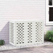 Air Conditioner Cover Hvid 110 x 50 x 80 cm Stål