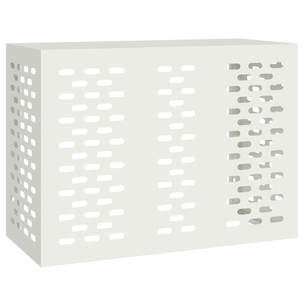 Air Conditioner Cover Hvid 110 x 50 x 80 cm Stål