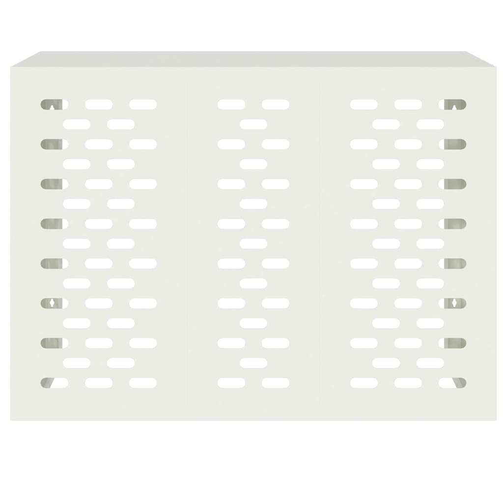 Air Conditioner Cover Hvid 110 x 50 x 80 cm Stål