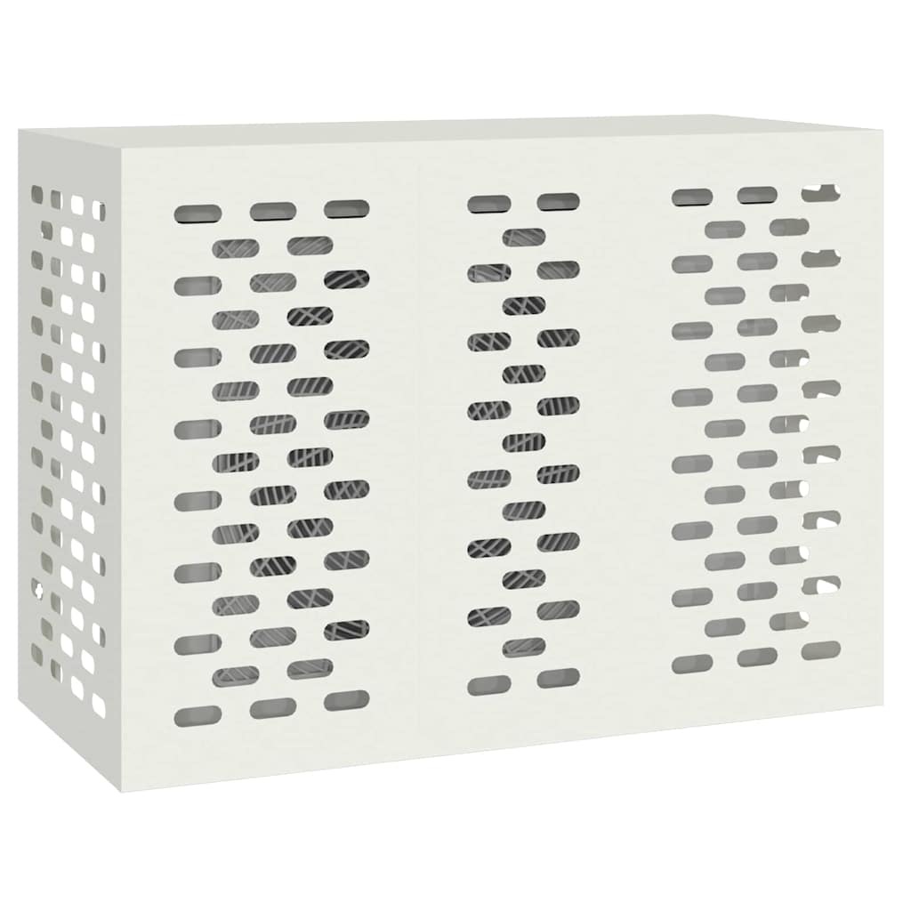 Air Conditioner Cover Hvid 110 x 50 x 80 cm Stål