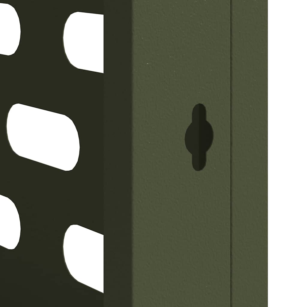 Air Conditioner Cover Olivengrøn 110 x 50 x 80 cm Stål