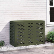 Air Conditioner Cover Olivengrøn 110 x 50 x 80 cm Stål