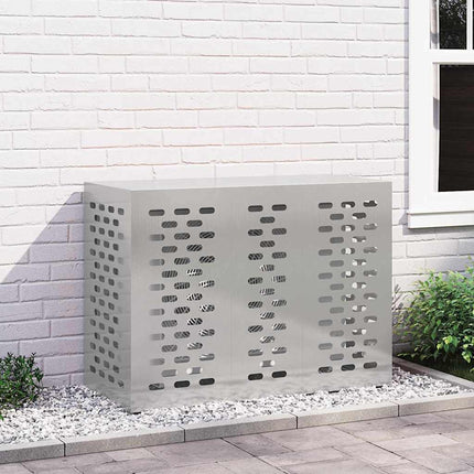 Air Conditioner Cover Sølv 110 x 50 x 80 cm Rustfrit stål