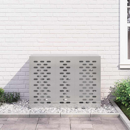 Air Conditioner Cover Sølv 110 x 50 x 80 cm Rustfrit stål