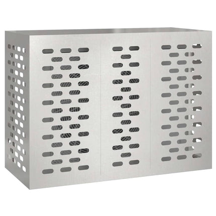 Air Conditioner Cover Sølv 110 x 50 x 80 cm Rustfrit stål