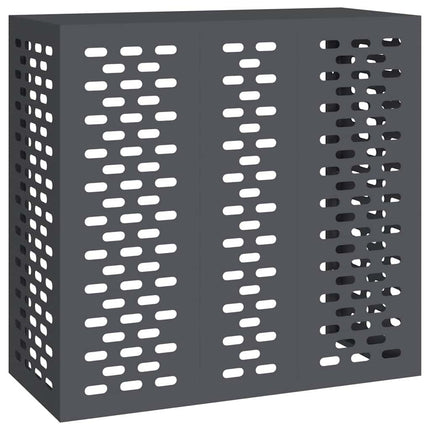 Air Conditioner Cover Antracit 110 x 50 x 105 cm Stål