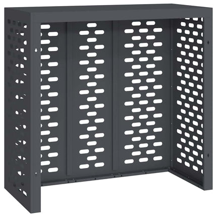 Air Conditioner Cover Antracit 110 x 50 x 105 cm Stål