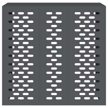 Air Conditioner Cover Antracit 110 x 50 x 105 cm Stål
