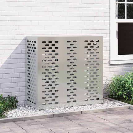 Air Conditioner Cover Sølv 110 x 50 x 105 cm Galvaniseret stål
