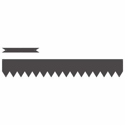 Plænekant 20 pcs Sort 100 x 0,05 x 15 cm Koldvalset Stål