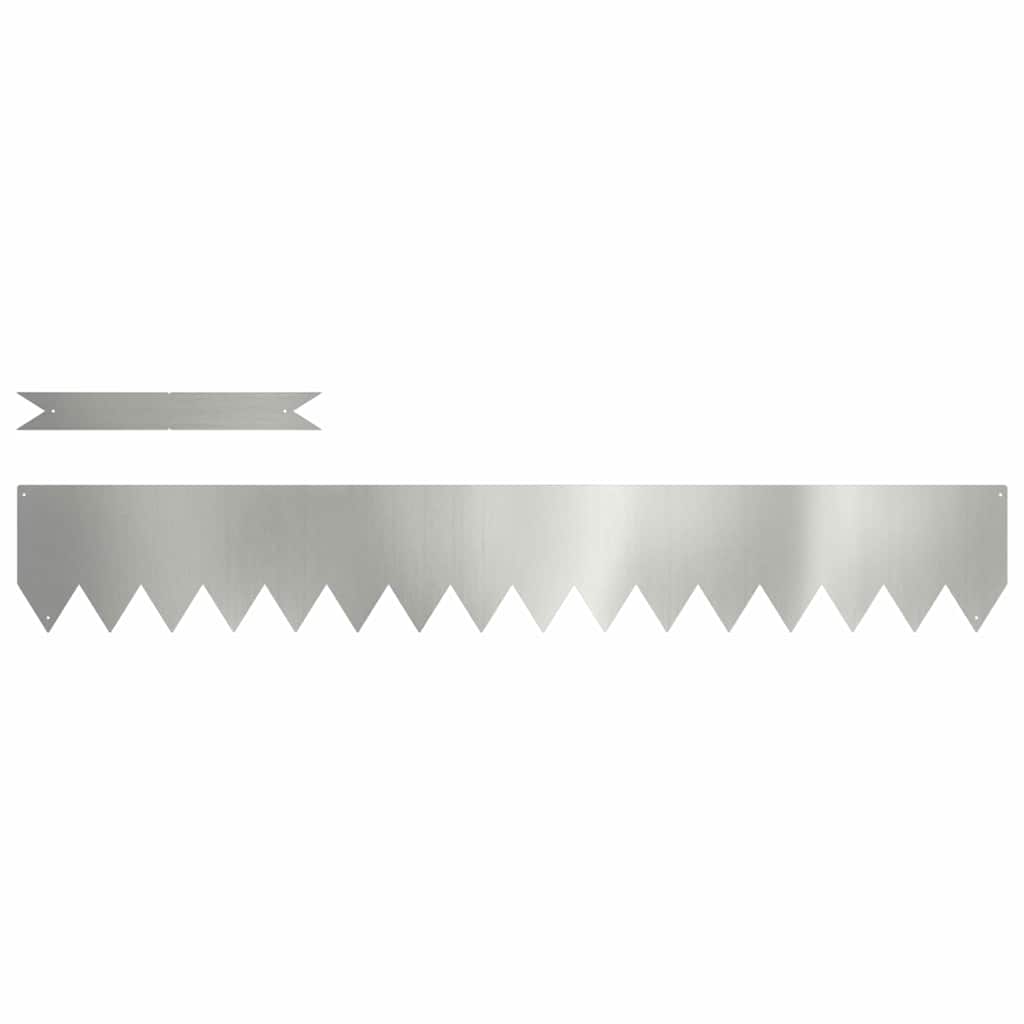 Plænekant 30 pcs Sølv 100 x 0,05 x 15 cm Galvaniseret stål