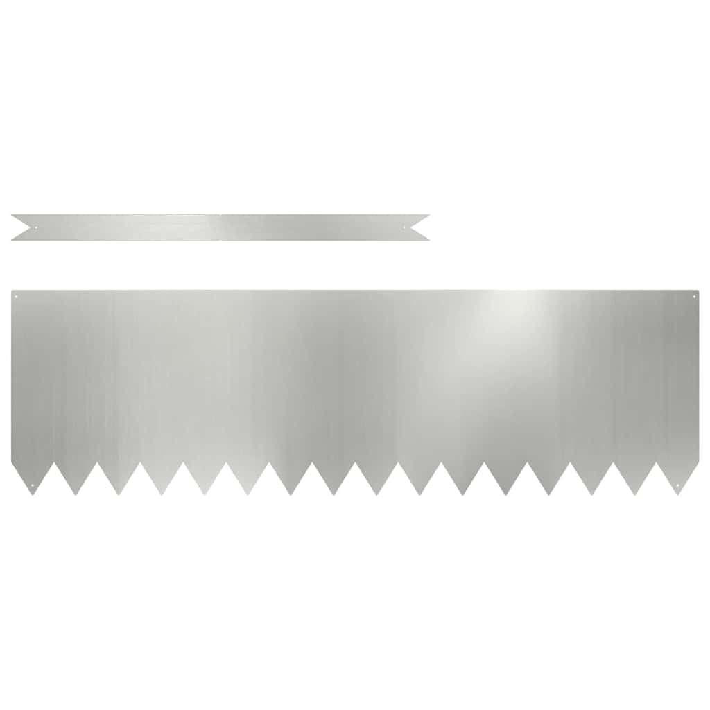 Plænekant 20 pcs Sølv 100 x 0,05 x 30 cm Galvaniseret stål