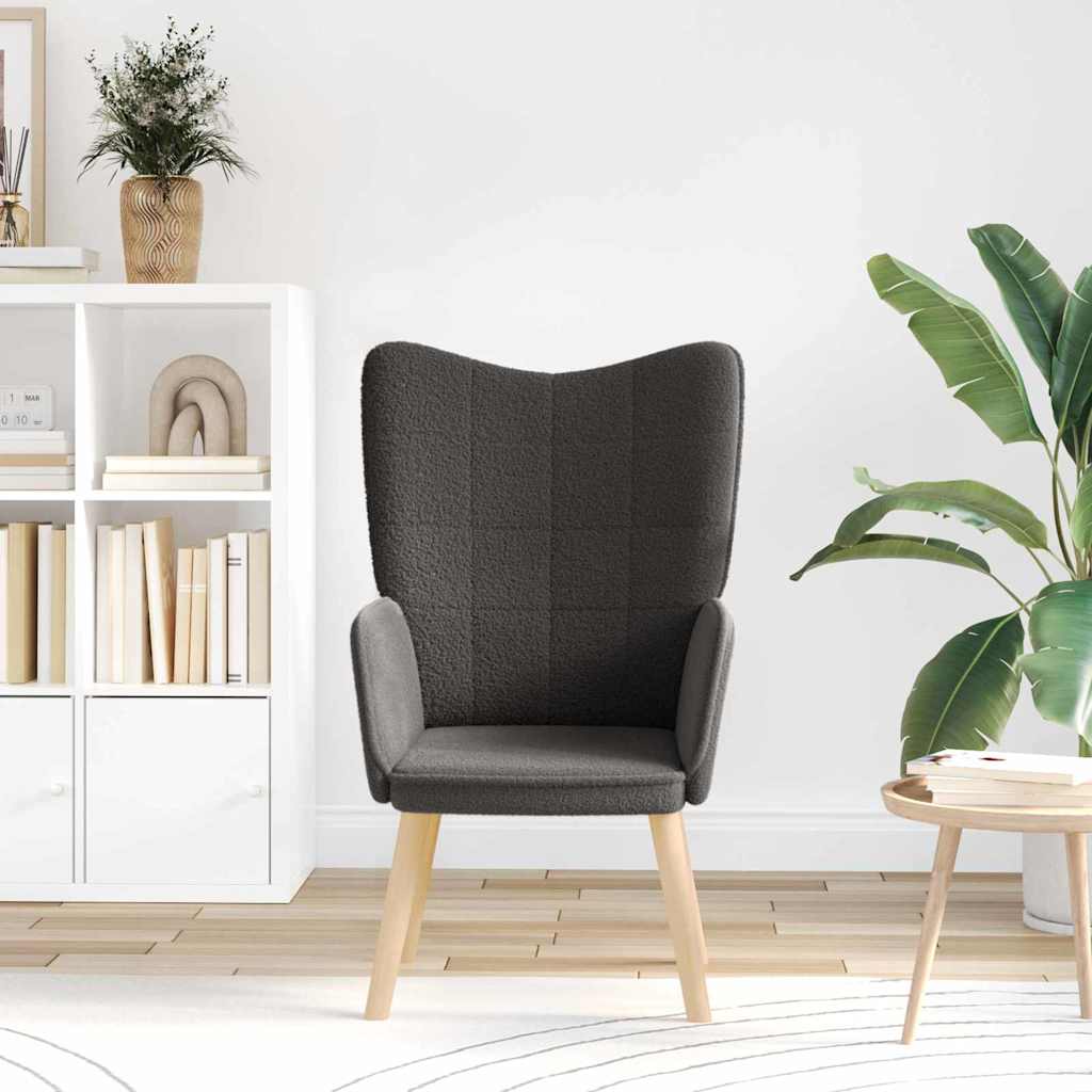 lænestol Mørkegrå 62 x 67 x 95,5 cm Sherpa-stof