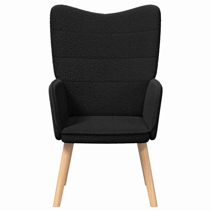lænestol Sort 62 x 67 x 95,5 cm Sherpa-stof