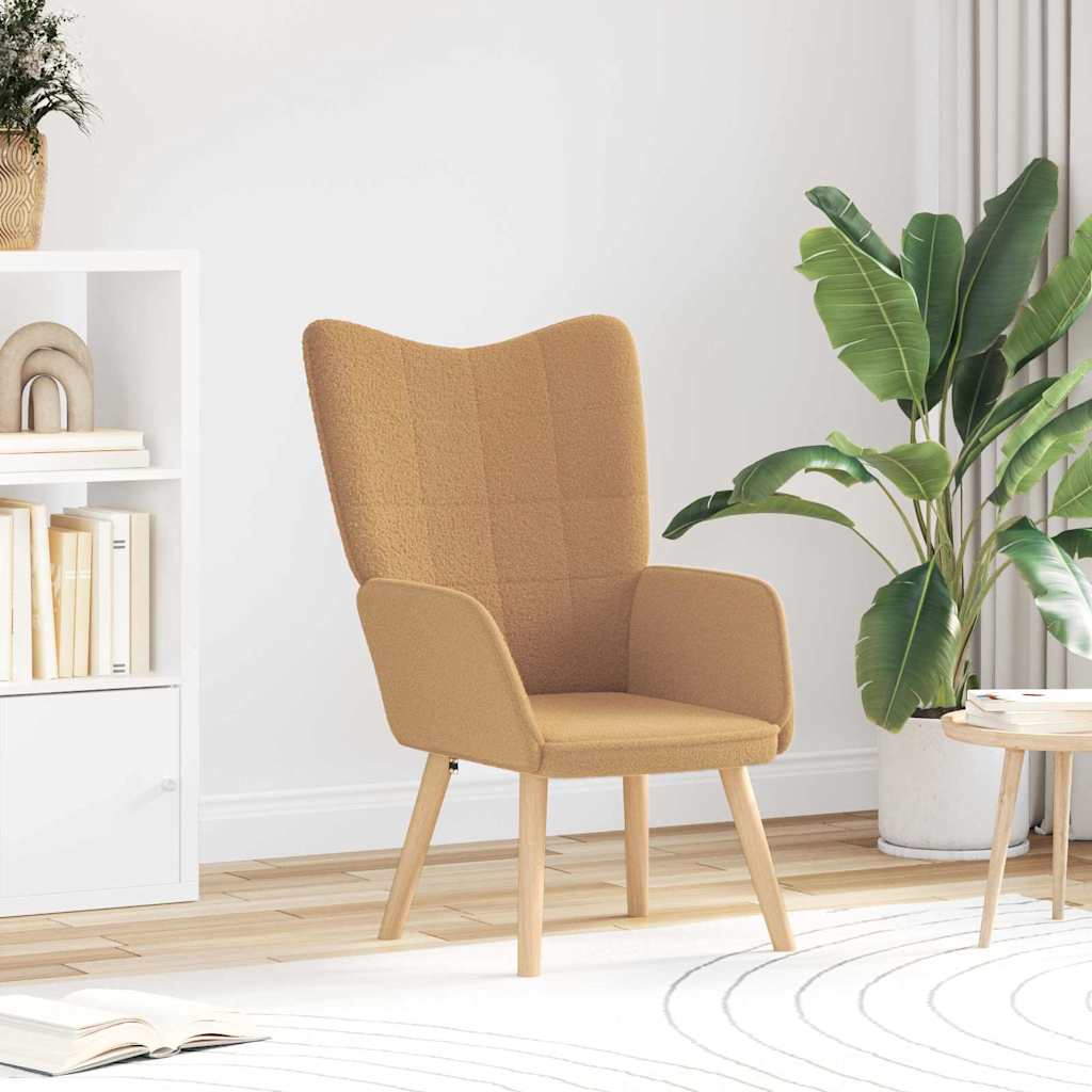 Afslappende stol Beige 62 x 67 x 95,5 cm Stof