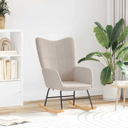 Gyngestol Lysegrå Sherpa-stof