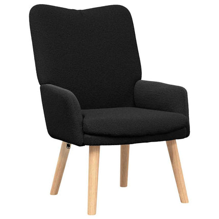 lænestol Sort 63 x 67 x 94 cm Uldstof og krydsfiner