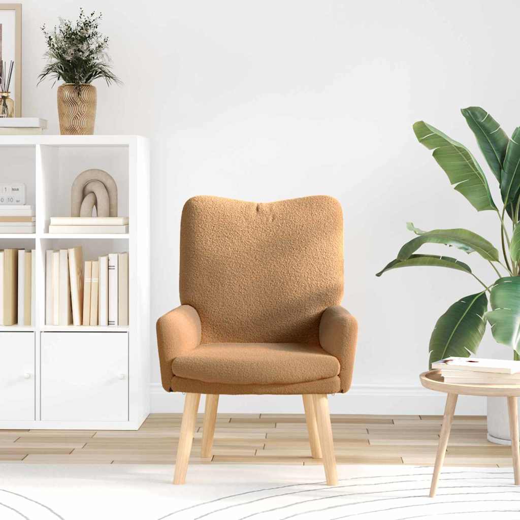 Afslappende stol Beige 63 x 67 x 94 cm Stof