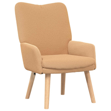 lænestol Beige 63 x 67 x 94 cm Polyester og krydsfiner