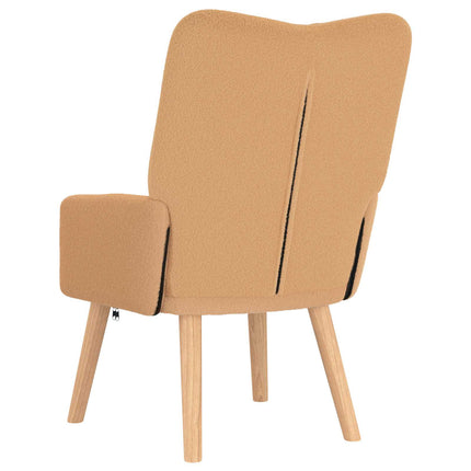 lænestol Beige 63 x 67 x 94 cm Polyester og krydsfiner
