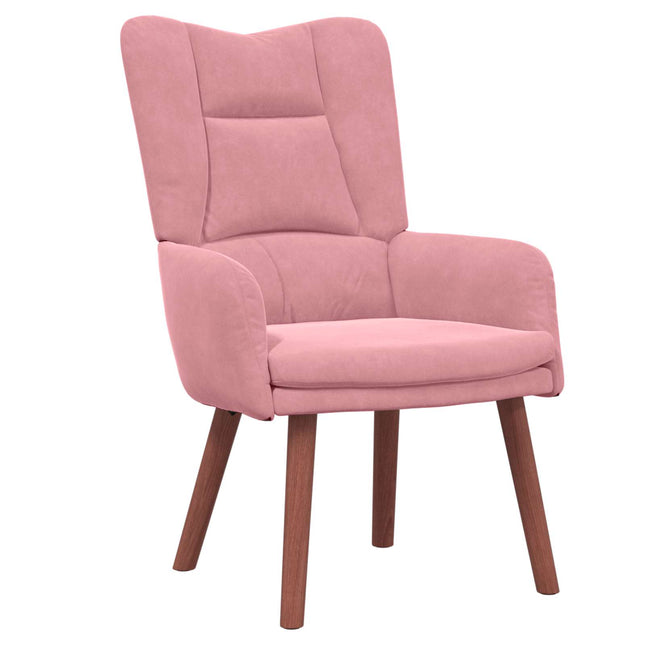 lænestol Lyserød 63 x 67 x 94 cm Fløjl