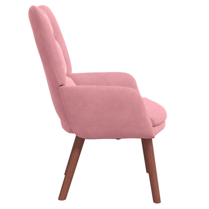 lænestol Lyserød 63 x 67 x 94 cm Fløjl