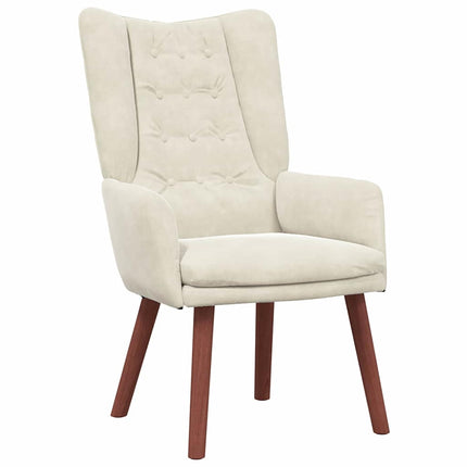 lænestol Creme 63 x 67 x 94 cm Fløjl