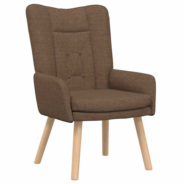 lænestol Brun 63 x 67 x 94 cm Stof og krydsfiner