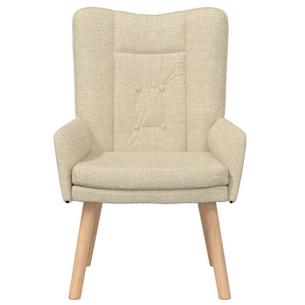 lænestol Creme 63 x 67 x 94 cm Stof og krydsfiner