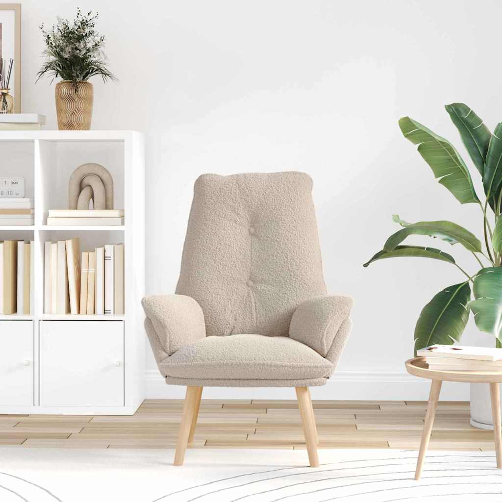 lænestol Lysegrå 61 x 78 x 98 cm Sherpa-stof