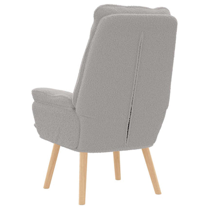 lænestol Lysegrå 69 x 74 x 93 cm Sherpa-stof