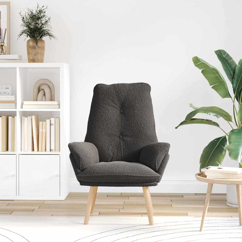 lænestol Mørkegrå 61 x 78 x 98 cm Sherpa-stof