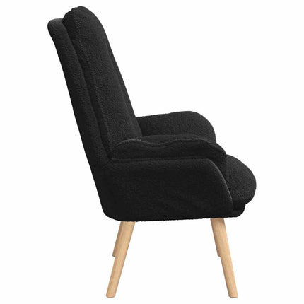 lænestol Sort 69 x 74 x 93 cm Sherpa-stof